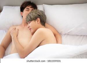 Asian Husband Sleeping - Male Couple Asian Man Sleep Together Stock Photo 1817326367 | Shutterstock