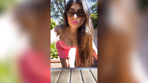 india porn star glasses - Beirut explosion: Ex-porn star Mia Khalifa auctions off signature glasses  for Lebanon blast victims | Watch News Videos Online