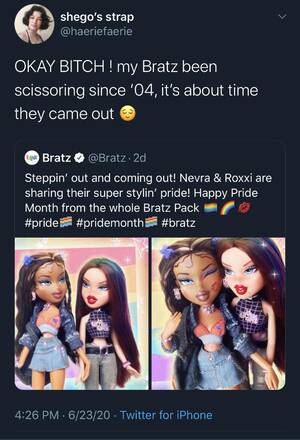 Bratz Girlz Porn - the rt made my day lol : r/actuallesbians