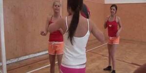 18 year old lesbian gangbang - Schoolgirls with lust for sex fucking in lesbian gangbang - Tnaflix.com