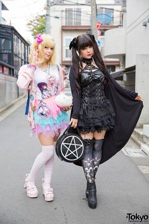 japan street nude - Harajuku Goth Style vs Pastel Style w/ Hello Kitty, Nude N'Rude & We  spotted these two Kotoe and Yuriko Tiger in Harajuku, when they were  wearing pastels ...