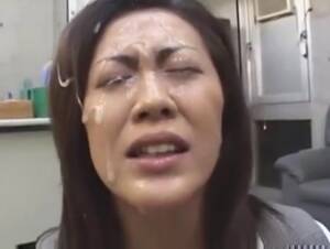 cum on asian secretary - Asian Secretary Gets Her Face Covered With Sperm / Chopstick Tube