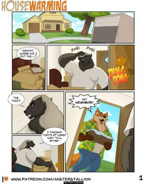 Gay Furry Cub Porn Comics - housewarming-001 - Gay Furry Comics