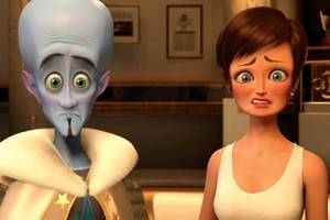 Megamind Transformation Porn - Brad Pitt is wasted voicing Metro Man, and Tina Fey voices the female news  reporter who is constantly kidnapped by Megamind in order to be rescued by  ...
