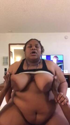 ebony bbw big tits riding - BBW EBONY WIFE RIDES BBC WHILE HER HUGE BOOBS BOUNCE - Free Black Porn