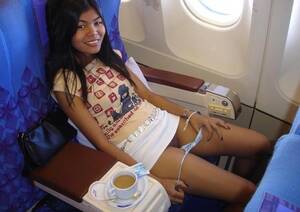 Airplane Porn Captions - Asian Panty peek on the plane Porn Pic - EPORNER