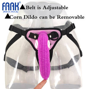 lesbian anal dildo massage - FAAK Corn Penis Strapon Beads Massage Dildo Sucker Stain Wear Anal Dildo  Sex Product Adult Toy