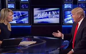 Megyn Kelly Fucking Youtube - Fox News anchor Megyn Kelly and billionaire businessman Donald Trump during  a 2015 interview (YouTube