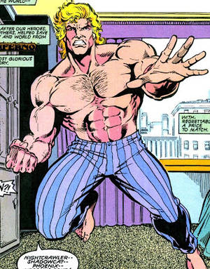 Captain Britain Porn - Here are a couple of scenes featuring the good captain, wearing pajama  bottoms. Scans courtesy of Elliot.