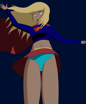 Deviantart Supergirl Porn - Supergirl landing from the civilians' POV by Anti-MagicSkirt on DeviantArt