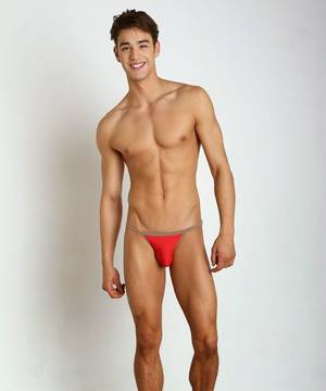 G String Gay Porn - tiny red panties