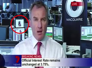 caught watching porn - Cringe-inducing moment a banker is caught watching PORN on his work  computer in the background of a live TV report