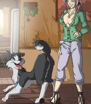 Animal Anime Porn Comics - Sakura And Dog Cartoon Porn Comic - HD Porn Comix