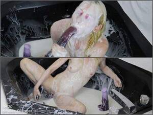 bukkake bath - Cute Teen Porn | Brooke Dillinger V420 Soaking In Horse Cum Bukkake Bath  FullHD