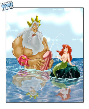 Ariel Porn Famous Toon Facial - See nude Mermaid with her father!