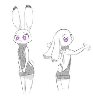 Anthro Furry Rabbit Porn - e621 2017 anthro disney female fur judy_hopps lagomorph mammal rabbit  swetpot virgin_killer_sweater zootopia