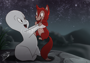 Casper The Friendly Ghost Porn - 141373 - safe, artist:dj88, canine, fictional species, fox, ghost, mammal,  undead, feral, humanoid, casper (casper the friendly ghost), casper the friendly  ghost, duo, duo male, ferdi (casper the friendly ghost), male, males