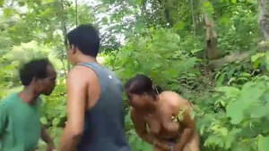 naked forest orgy - Naked Indian wife and her fuck buddies are caught in the forest | AREA51. PORN