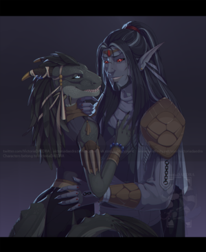 Argonian Dunmer Porn - Based Dunmer and Argonian couple : r/TrueSTL
