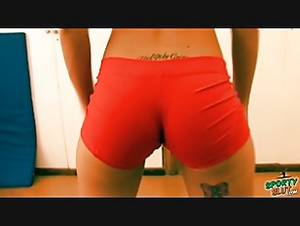 Booty Spandex Shorts Porn - 