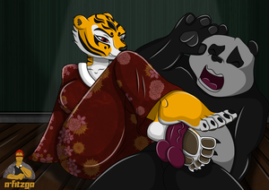 Kung Fu Panda Porn Foot Job - Rule 34 - a-fitzga feet feet on penis foot fetish footjob furry kung fu  panda master tigress panda poe tiger traced traced art | 5702971