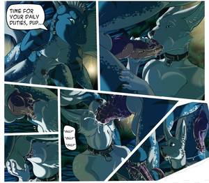 Anthro Dragon Porn - e621 2013 anthro balls big_penis canine collar comic conditional_dnp cum  cum_in_mouth cum_inside danza danza_(character