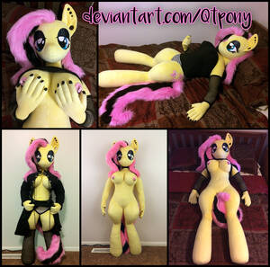Mlp Fim Fluttershy Anthro Porn - NSFW) Anthro Goth Fluttershy plush by qtpony on DeviantArt