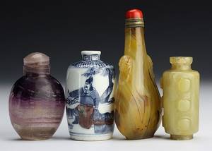 Chinese Snuff Porn - Four Chinese Snuff Bottles