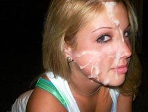 Love This Girl Facial Blonde - ... cute amateur college girl gets jizzed on her face