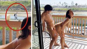 Hot Sex At The Balcony - Public Balcony Fuck With Boyfriend (CARS AND PEOPLE WATCHING) - Faapy.com
