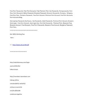 hacked porn passwords - Free Porn Passwords, Free Porn Accounts, Free Premium Porn, Xxx Passwords,  Pornpasswords ...
