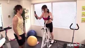 huge japanese tits exersise - Guy Gets To Be Seduced By Japanese Woman At Gym With Her Big Boobs - scene