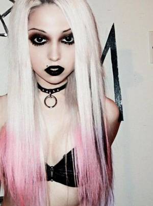 Goth Dyed Hair Porn - goth make up. Find this Pin and more on Hair Porn ...
