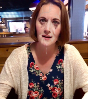 Face Redhead Slut Porn - Redhead slut not looking too happy after facial - Cum Face GeneratorCum Face  Generator