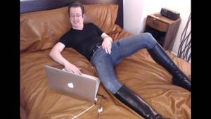 Jeans Boots Porn - I Cum in my Jeans and Tall Boots Watching Porn on my Leather Bed -  Pornhub.com