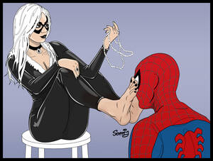 Marvel Black Cat Feet Porn - Sonia: Enjoying This Game (Black Cat w/Spiderman) by blissfulink on  DeviantArt