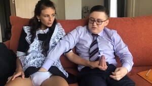 Maid Uniform - Skinny Young Girl In Maid Uniform Gets Fucked - XNXX.COM