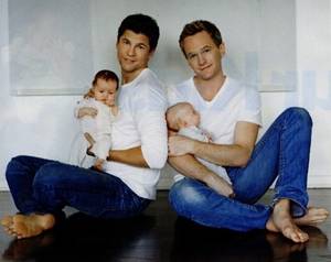 David Burtka Gay Porn - Neil Patrick Harris and David Burtka and the twins. Not sure this picture  could get