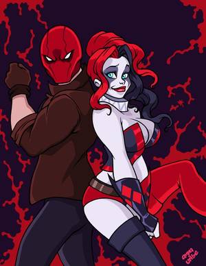 Batman Porn Harley Quinn Death Screen - Harley and Red by *AnyaUribe(rp between red hood and Harley Quinn XD)