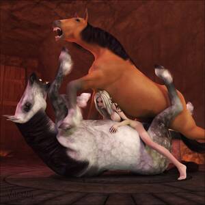 hentai double anal sex - Double anal-ballsdeep-horsecock penetration by Vaesark - Hentai Foundry