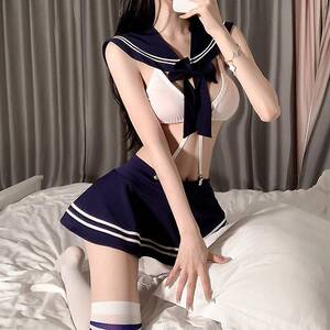Girl Uniform Porn - Lolita Cute Porn Party Students Sexy Cosplay School Girl Uniform Cross  Straps Bra Top Mini Pleated Plaid Skirt Underwear Set New | Fruugo KR