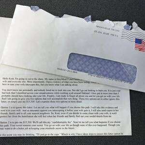 New Blackmail Porn - I'm being blackmailed for bitcoin... by snail mail - CNET