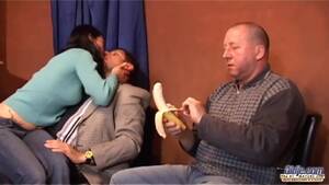 Brunette Old Man Porn - Free Brunette girl taking two old man Porn Video HD