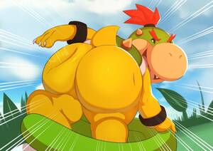 Male Bowser Porn Ass - Rule 34 - 2019 absurd res anthro ass big butt bowser jr. bubble butt claws  hair hi res jerseydevil koopa looking at viewer looking back male male only  mario (series) nintendo open