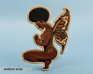black fairy nude - Black Fairy Patch Naked Black Woman Praying Butterfly Wings Melanin Queen  Embroidered Iron on Size: 2.7 X 3.9 Inches - Etsy UK