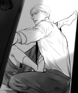Erwin X Levi Attack On Titan Gay Porn - art Fanart snk shingeki no kyojin attack on titan eruri erwin smith erwin x  levi