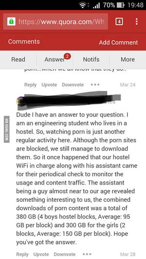 Do Girls Watch Porn - The question was do girls watch porn - 9GAG