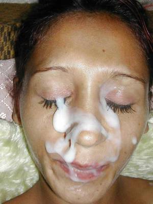 best facial babe - Brunette Babe Wears A Big Facial Cumshot