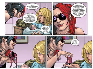 Martian Manhunter Black Canary Porn Comic - ... harley quinn's gift to black canary's baby 3
