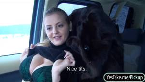 big boob pickup - Czech girl Alexa flashes her big boobs